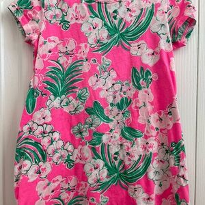 Lilly Pulitzer Pink and Green Tropical Dress